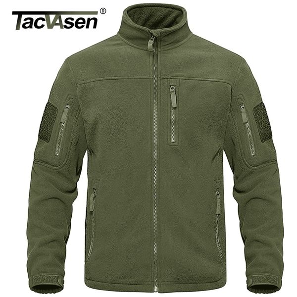 

mens jackets tacvasen full zip up tactical army fleece military thermal warm work coats safari outwear windbreaker 220905, Black;brown