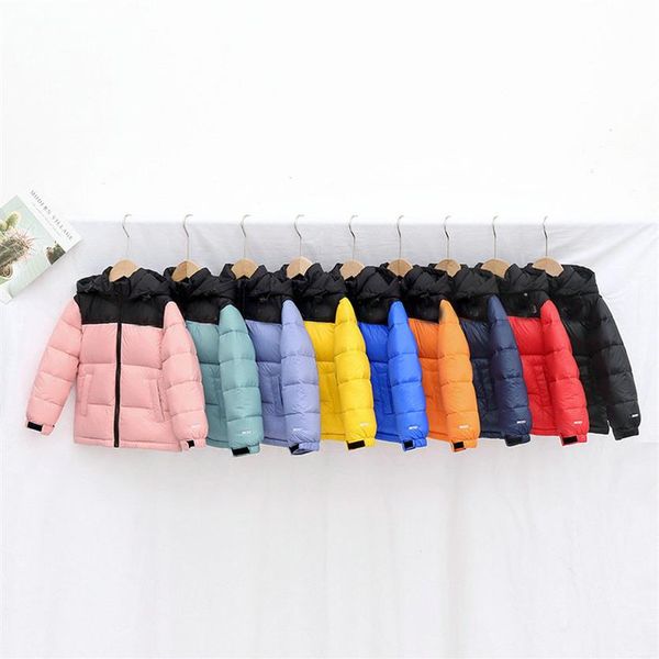 

boy girls detachable cap matching color hooded white duck down coat winter children wadded jackets baby boys girls casual outwear 236k, Blue;gray