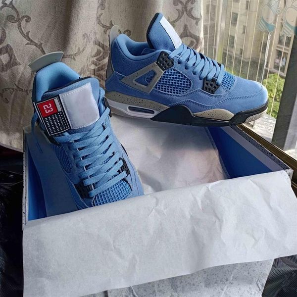 

cw0898-400 4 sashiko deep ocean basketball shoes 4s se university blue men sneakers 13 red flint ct8527-400 with box2726