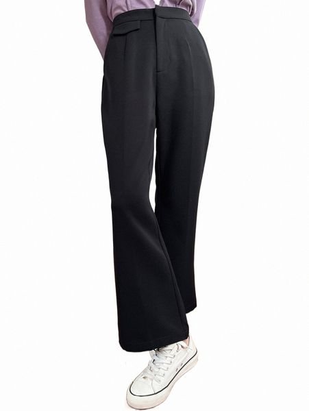 

women's suits & blazers dazy solid flare leg suit pants m9o0#, White;black
