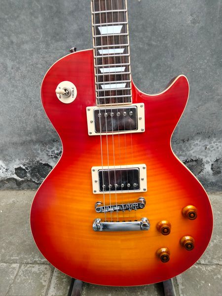 

quality burst electric guitar one piece body&neck rosewood fretboard