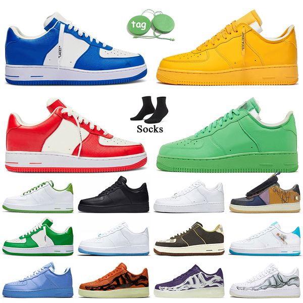 

womens mens designer shoes af1s light green spark university gold skeleton black purple paisley airforces 1 platform sneakers offs white