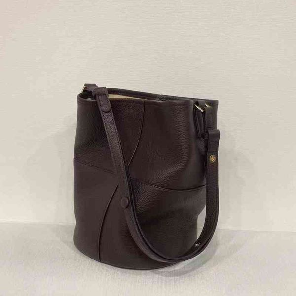 

totes handbags leather large capacity tote bucket bag small casual single shoulder diagonal carry 220830