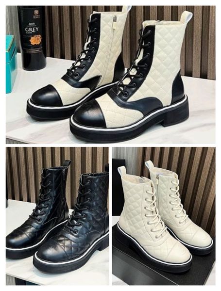 

leather ankle boots op32 women's british style 2022 new autumn calfskin lace lace flat heel non-slip simple fashion multicolor martin b, Black