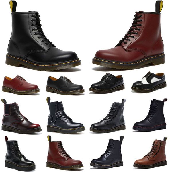 

men women snow boots winter leather fur ankle half fashion navy blue red bordeaux green booties triple black white man woman keep warm boot