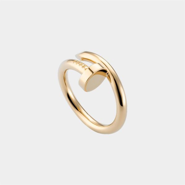 

nail ring luxury designer jewelry rings for women titanium steel alloy gold-plated 2022 fashion accessories never fade not allergi2892, Silver
