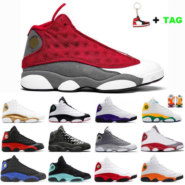 

basketball shoes for men women 13 13s red flint cap and gown black cat bred chicago sneakers mens womens sport trainers for man