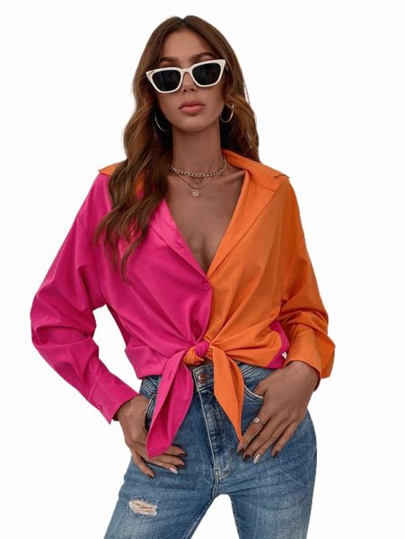 

women's blouses & shirts two tone drop shoulder shirt d0xd#, White