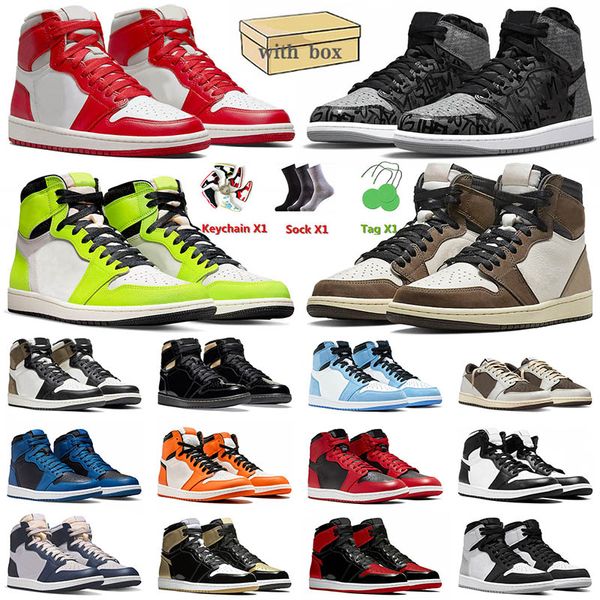 

dr shoes with box 2022 men basketball 1 1s jumpman stalgia rebellionaire s x visionaire j1 mens women jorden trainers, Black