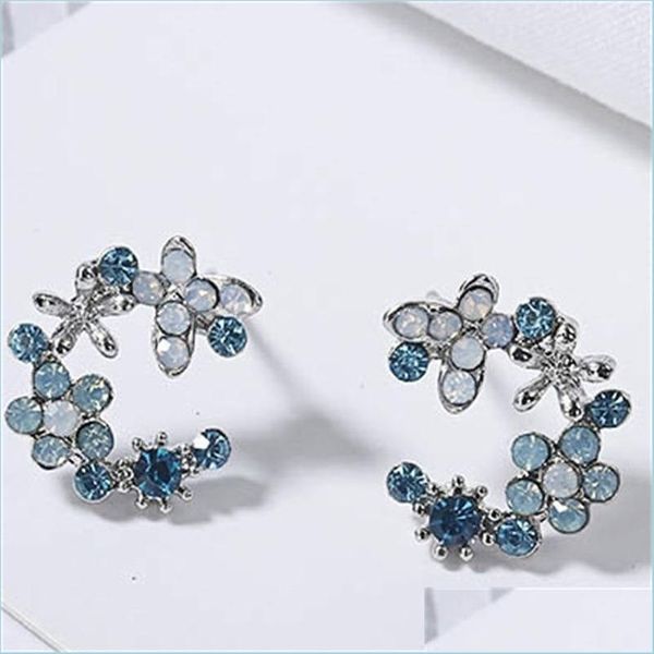 

stud selling fashion wreath ear stud earrings sier needle 494 q2 drop delivery 2021 jewelry vipjewel dhems, Golden;silver