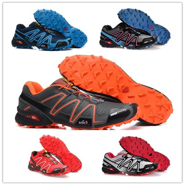 

2021 speed cross pro 5 men outdoor mens shoes speedcross black white red blue green yellow trainer sport sneaker size 7-12 sd01319i, Black;brown