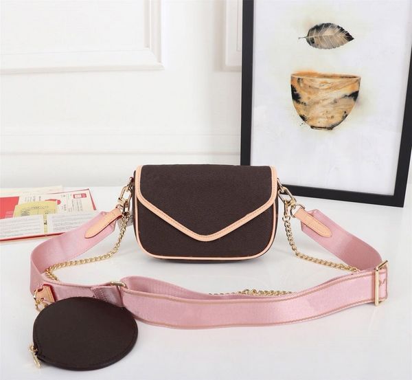 

designers bag handbags news wave flap purse clutch purses mono print crossbody bags chain single shoulder wallet with box