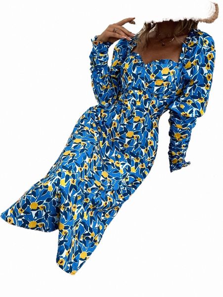 

casual dresses allover floral print sweetheart neck dress t2to#, Black;gray