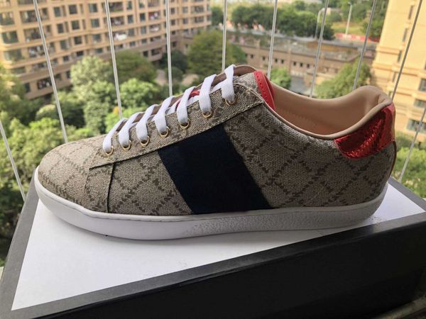 

fashion woman man shoes lace-up flat shoes bee tiger snake embroidered lady sneake boy girl shoe white casual shoes non-slip track 2022 1top, Black