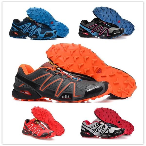 

2021 speed cross pro 5 men outdoor mens shoes speedcross black white red blue green yellow trainer sport sneaker size 7-12 sd01266l, Black;brown