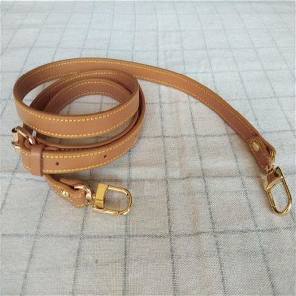 

1 4 1 8cm crossbody strap replacement adjustable bag accessories gold hardware real leather brown color212n, Black