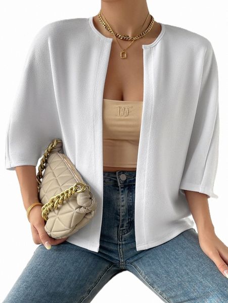 

women's jackets solid open front jacket 2022 new r9qj#, Black;brown