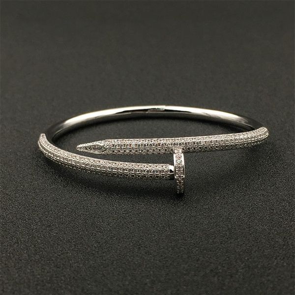 

full diamond bracelets women men 18k gold plated bangle bracelet jewelry for lover gift no box209q, Black
