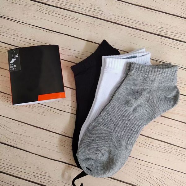 

men socks women cotton classic ankle letter breathable black white football basketball sports sock