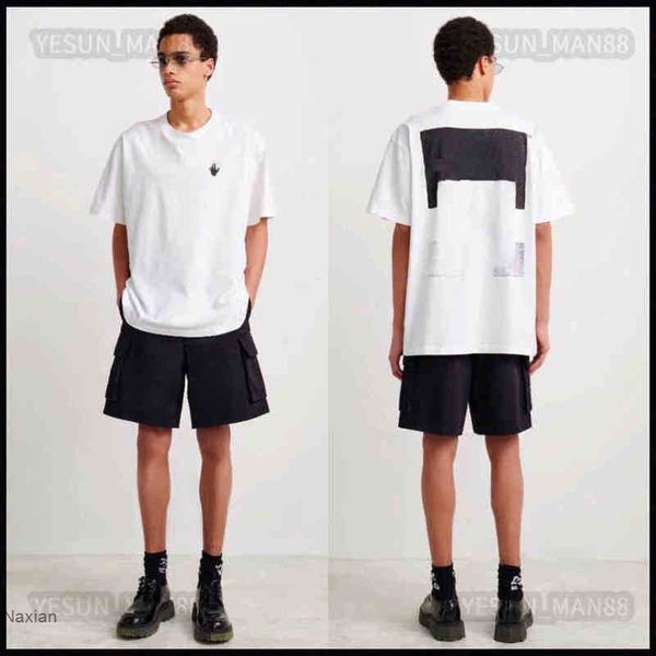 

men's shirts designer luxury summer off classic shirt black gradient printed fashion mens and womens loose round neck short sleeves whi, White;black