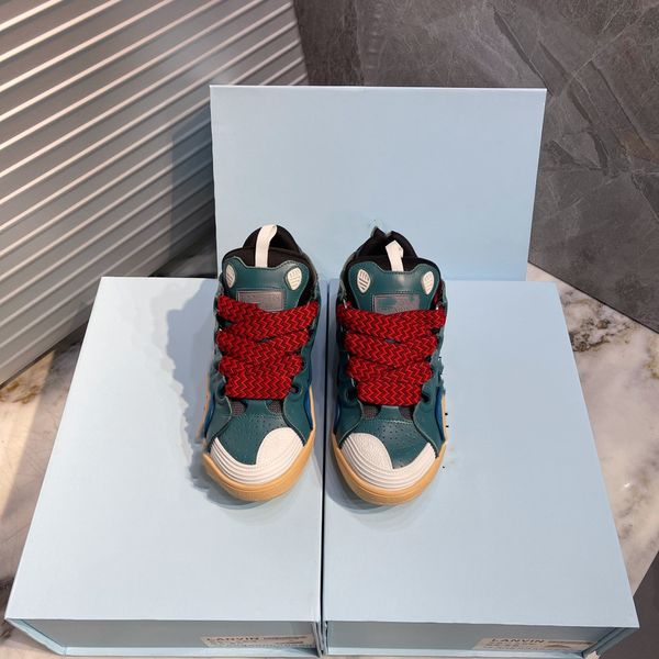 

designer boots sneakers calfskin casual shoes reflective shoes vintage suede leather trainers all-match 0523, Black