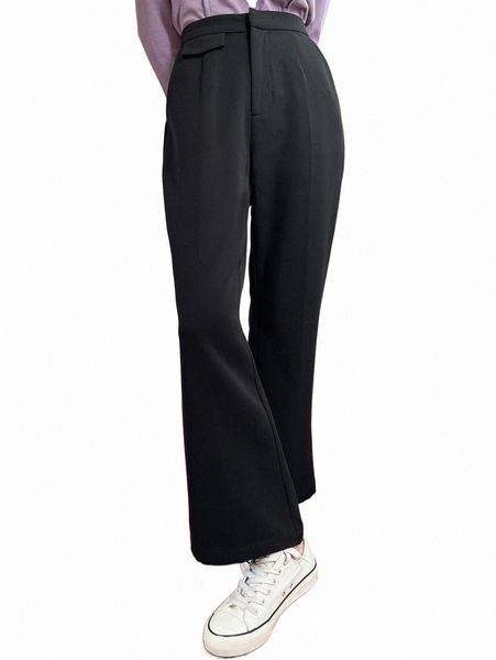 

women's suits & blazers dazy solid flare leg suit pants 72eg#, White;black
