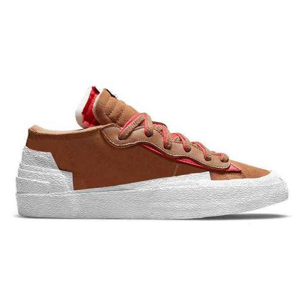 

2021 fashion new women men designer casual shoes blazer low british tan iron grey classic green magma orange 77 vintage platform 1top, Black
