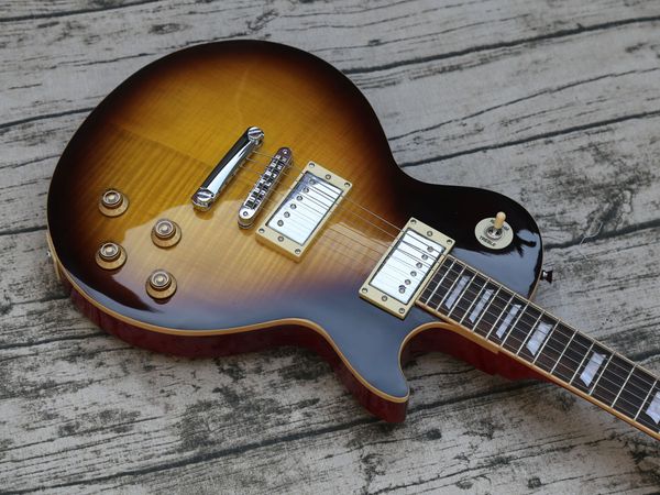 

custom burst electric guitar pc body&neck chorme hardware