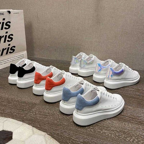 

fashion designer suede white black shoes classic suede velvet leather women flats platform oversized sneaker men flat sole sneakers box 1top