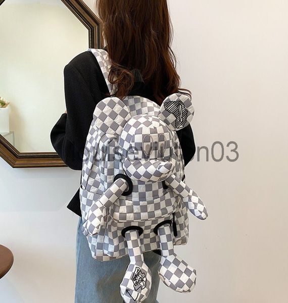 

designer basketball school cute mouse nylon backpack mens woman tote shoulder handbag new casual fashion luxurious large capacity lapbag