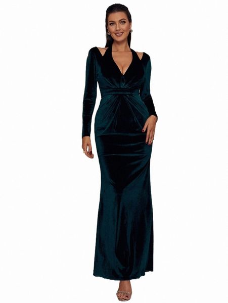 

casual dresses missord solid backless ruched velvet dress u5dk#, Black;gray