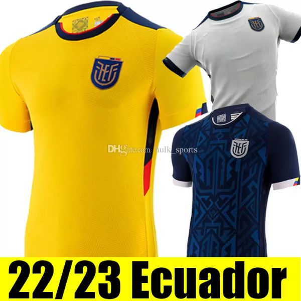 

soccer jersey ecuador 2022 world cup pervis estupinan home yellow away third 22 copa america gonzalo plata michael estrada martinnez campana, Black;yellow