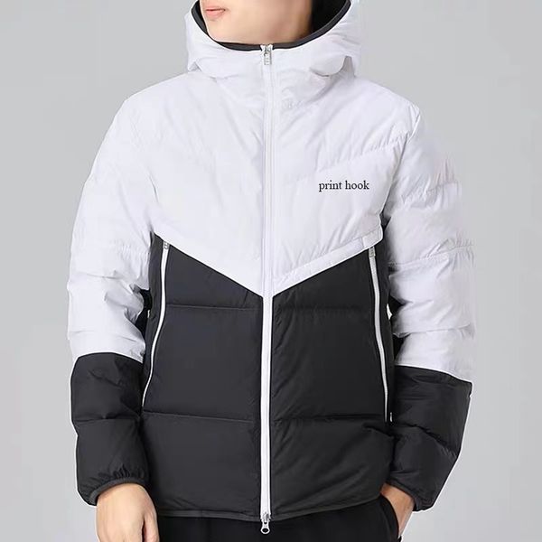 

men women designer sporty down jacket outerwear winter outdoor cold-proof thickened warm suit casual solid camouflage color nnk# black and w