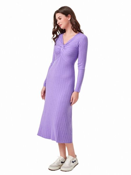 

women's sweaters twist front ribbed knit sweater dress z6gt#, White;black