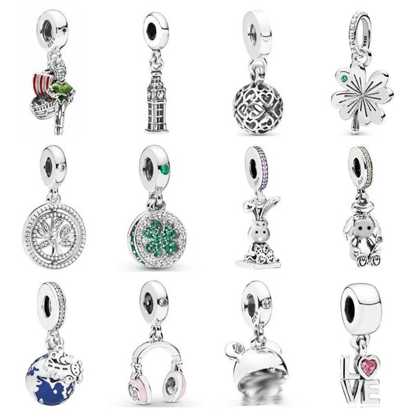 

pdd dz 34 925 prata esterlina primavera novo charme pingente com diy pulseira colar joias presente escultura adequado para mulher227v, Silver