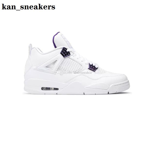 

jumpman 4 purple metallic basketball shoes 4s men women sneakers suk ct8527 115