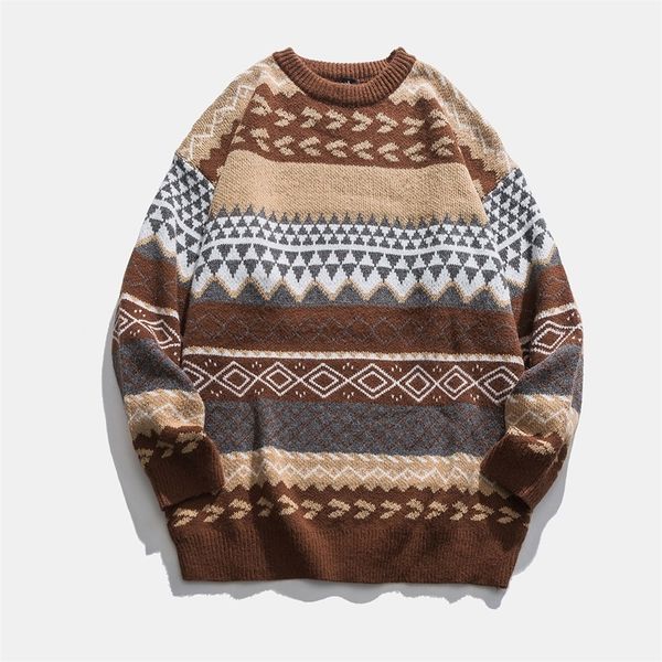 

women s sweaters knitted fashion oversized autumn winter vintage striped pullover knit women jumper sueter mujer 220906, White;black