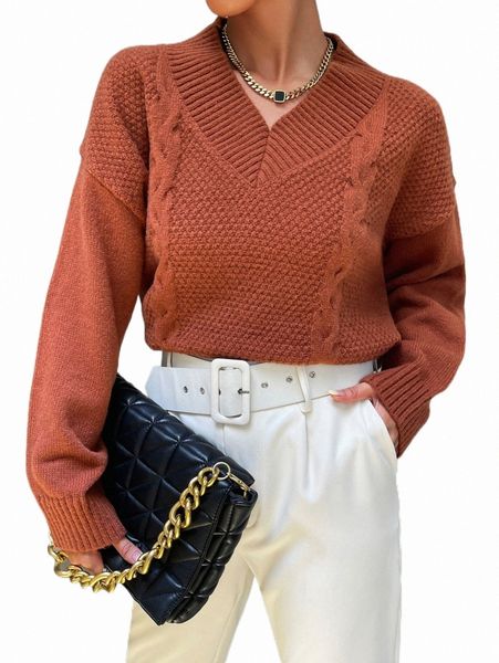 

women's sweaters drop shoulder cable knit sweater i0ja#, White;black
