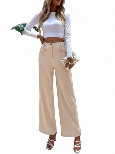 

women's pants & capris high waist wide leg pants f2pu#, Black;white