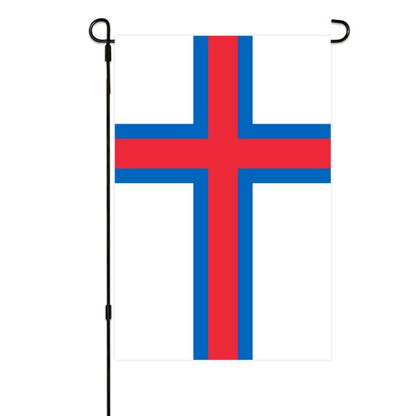 

faroe islands garden flags 30x45cm vertical double sided outdoor welcome banner for yard outdoor decor