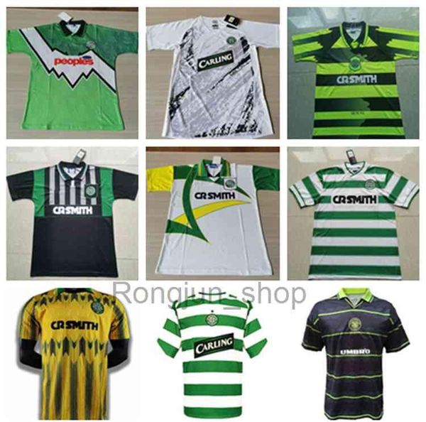 

2021 retro celtic 82 84 86 03 04 retro soccer jerseys #7 larsson nakamura burley keane classic 99 00 vintage football shirt, Black