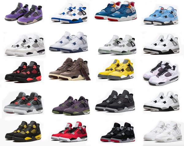 

anthracite 4 black canvas men basketball shoes canyon purple seafoam 4s sneakers messy room midnight navy bred retro men athletic sports sho