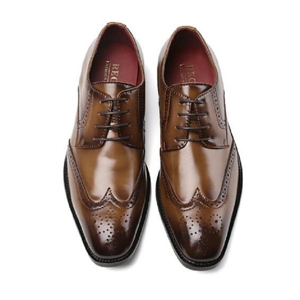 

handmade oxford dress shoes men genuine cow leather suit footwear wedding formal italian shoes da64, Black