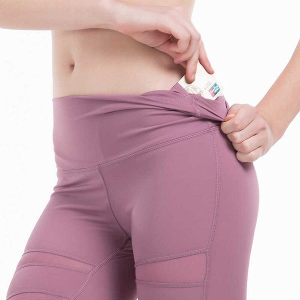 

yoga outfit yoga pants women mesh leggings sport fitness running sportswear