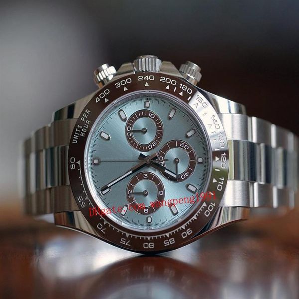 

7750 movement watches 40mm 116500 116520 116506 116508 sapphire chronograph automatic mechanical mens wristwatches272k, Slivery;brown