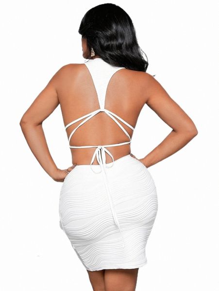 

casual dresses sxy tie backless halter bodycon dress a0wo#, Black;gray