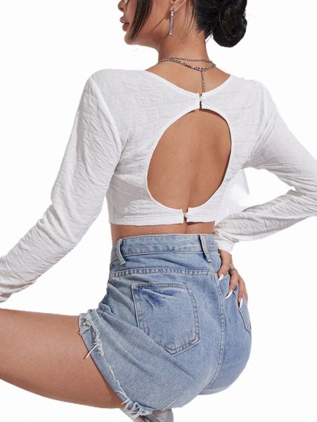 

women's t-shirt solid crop tee 2022 new 2022 new w6om#, White