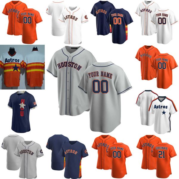 

2022 custom jersey houston''astros''mens women youth 27 jose altuve 21 zack greinke 2 alex bregman 1 carlos correa baseb, Blue;black