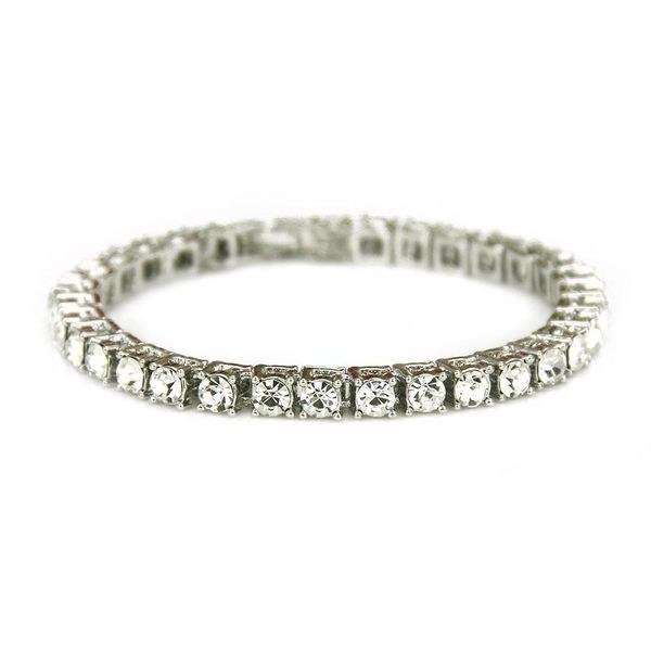 

other bracelets 5mm diamond chain bracelets hip hop single row fl crystal tennis bracelet bling jewelry q293fz drop delivery 2021 dhwvc, Golden;silver