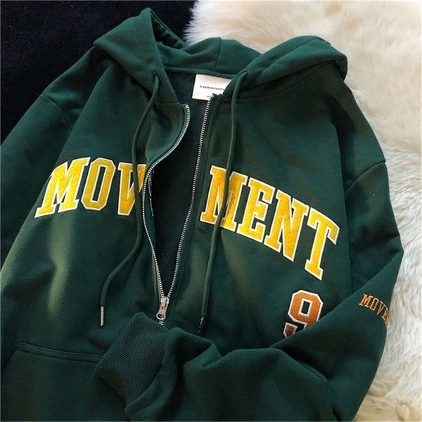 

women's hoodies sweatshirts letter print casual vintage y2k simple women hoodies korean gray autumn thin streetwear college girls ins, Black
